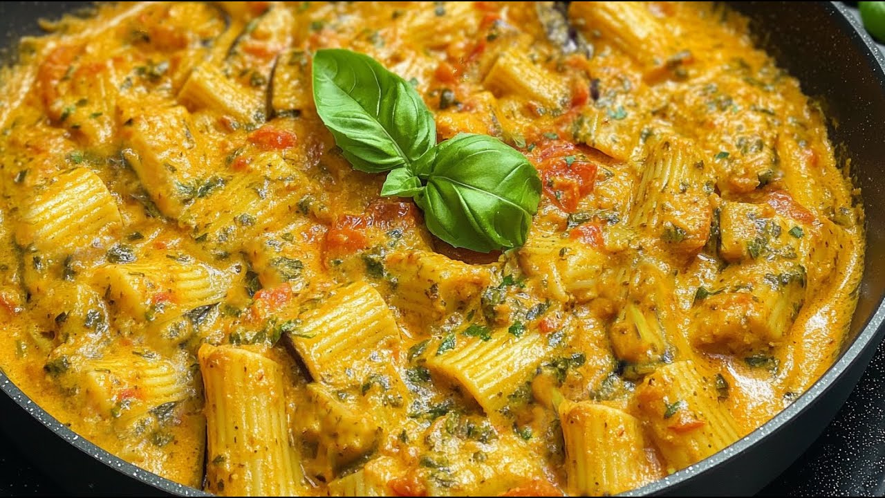 Вкуснейшая итальянская паста с баклажанами! Я бы ел ее каждый день! ТОП-2 простых рецепта.