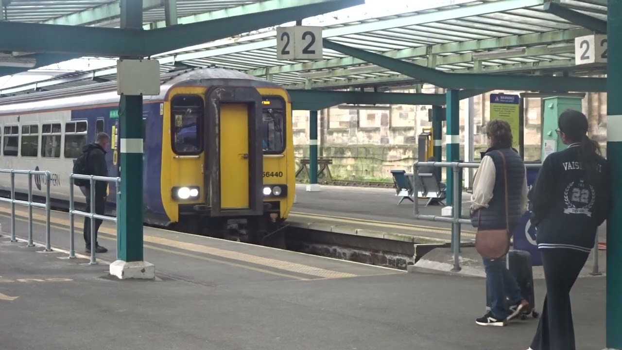 The Class 156 'Super Sprinter' Northern Trains No.156440 was arrives onto Platform Two at Carlisle.