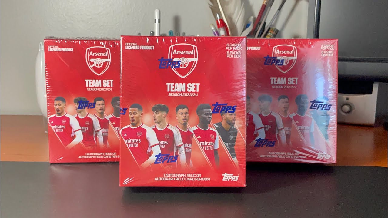 Worst card I could have ever pulled... Opening Topps Arsenal Team Set 2023/24 Boxes #4-6