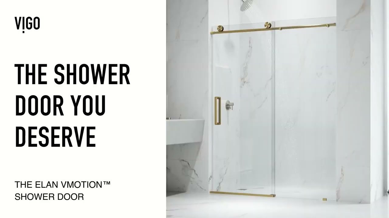 VIGO Elan Frameless Shower Door with VMotion™ (VG6041SC)