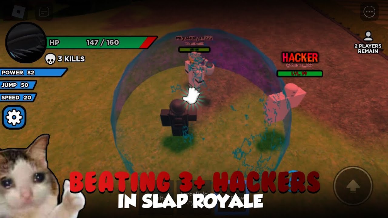 BEATING 3+ EXPLOITERS in SLAP ROYALE | Slap Battles