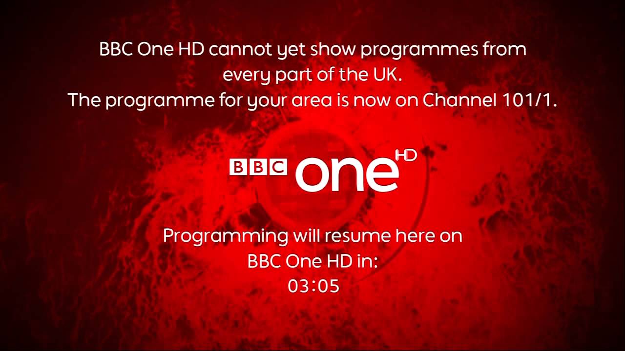 BBC One HD: 5 minute countdown