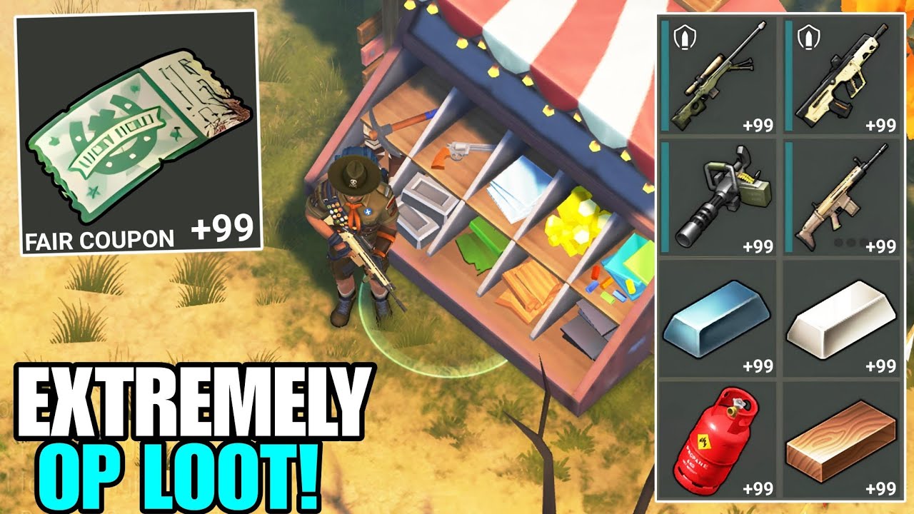 THESE FAIR COUPONS WILL MAKE YOU EXTREMELY RICH! (infinite loot) - Last Day on Earth: Survival