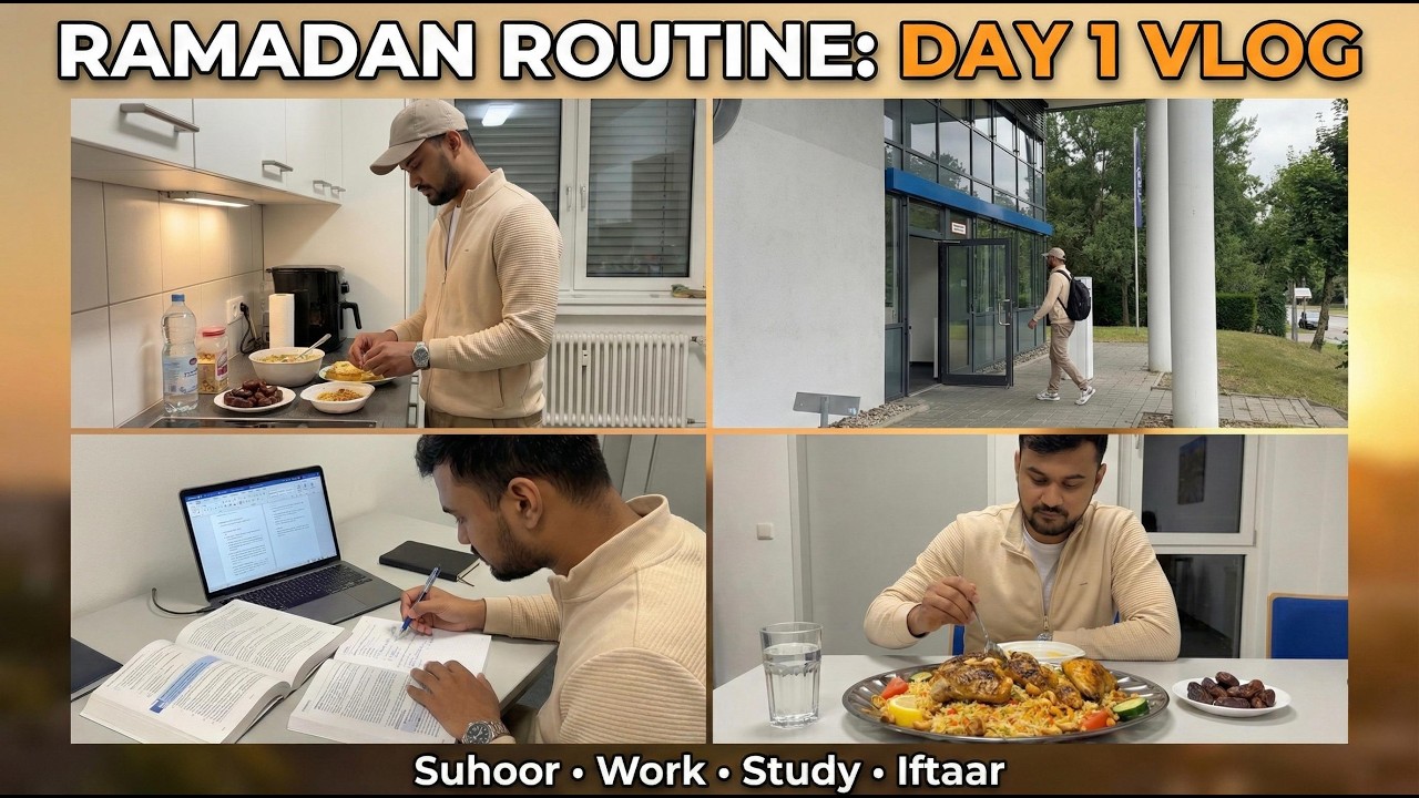 My Ramadan Routine 2026 🌙 | Balancing Work, Masters & Iftaar in Germany