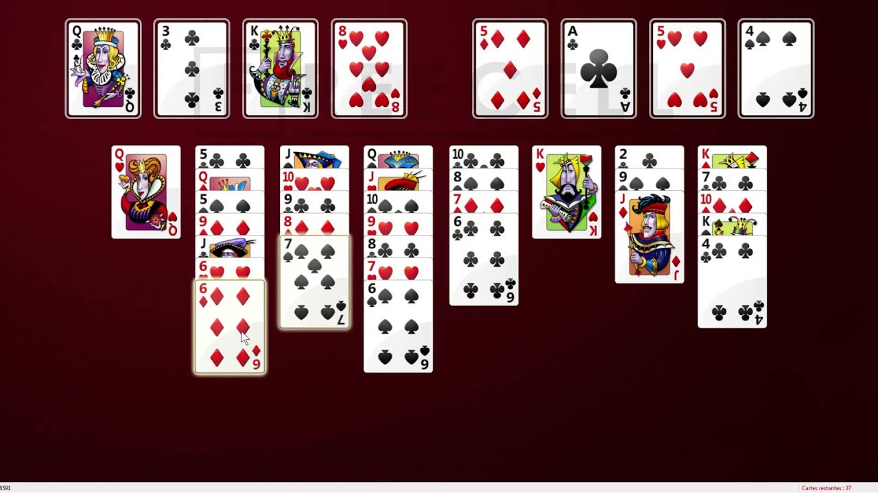 Solution to freecell game #8591 in HD