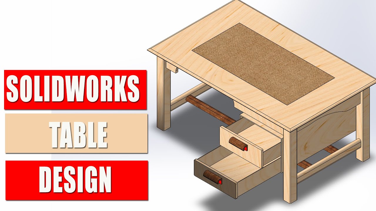 Solidworks Tutorial | Desk Designs _ Design of a Simple Table-1 | 3d Modeling Tutorial