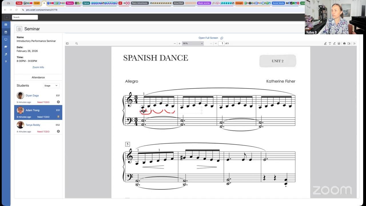 FEB 26th Introductory Performance Seminar