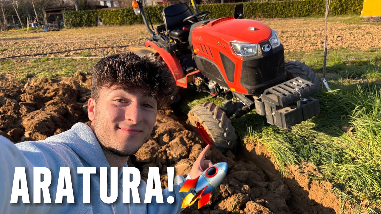 PRIMA ARATURA con il KUBOTA LX-401 | Tractor Vlog POV