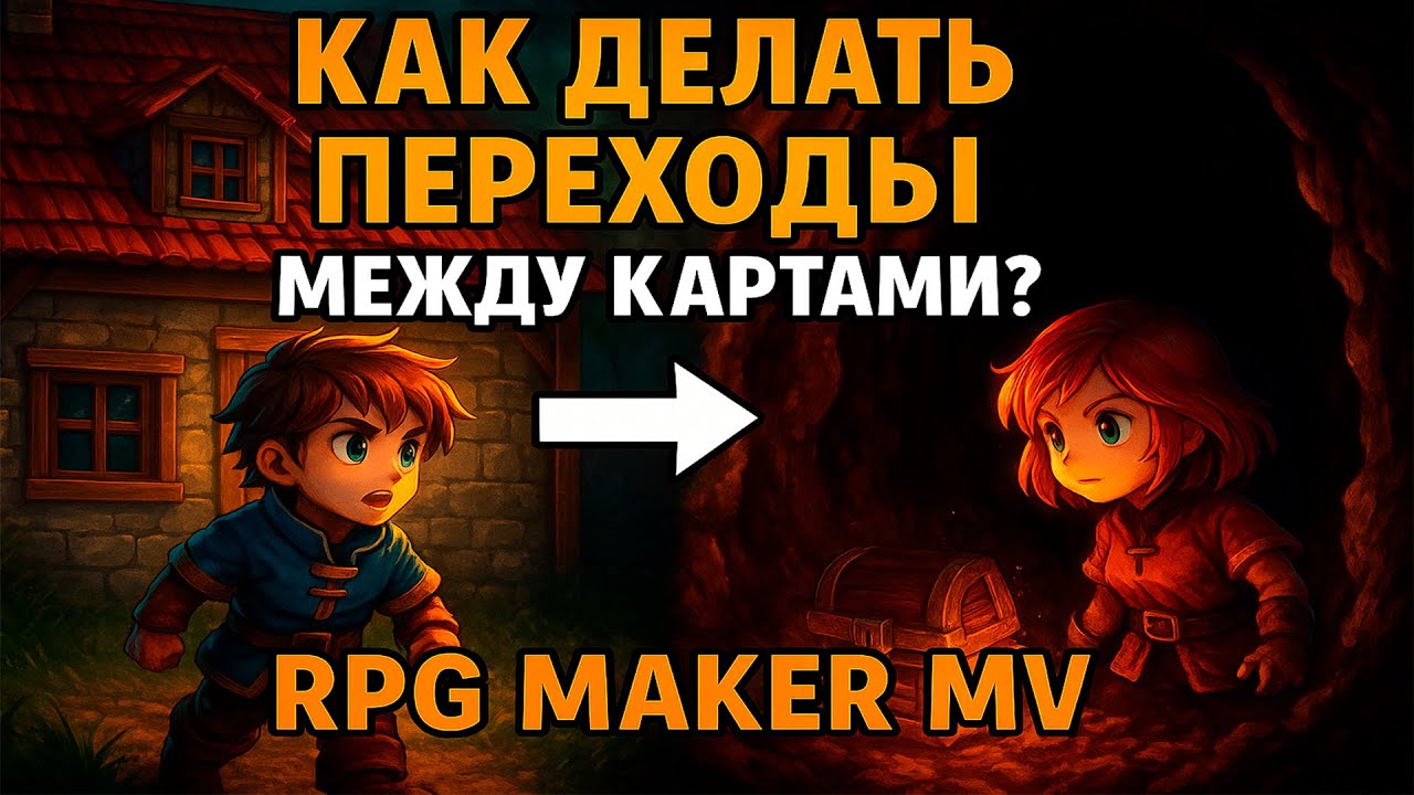 Как делать переходы между картами в RPG Maker MV | Полный гайд для новичков