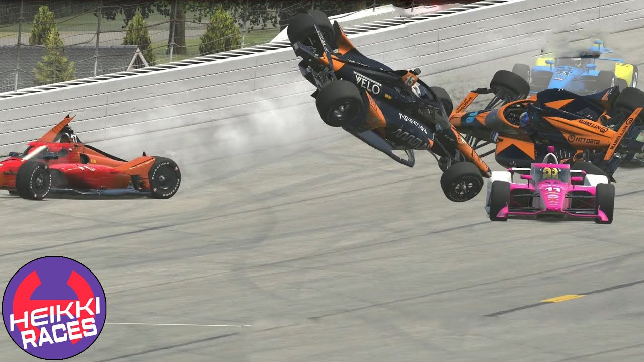 Pues me apunté a la carrera que no quería (iRacing / Pocono / Indycar) || Heikki360ES