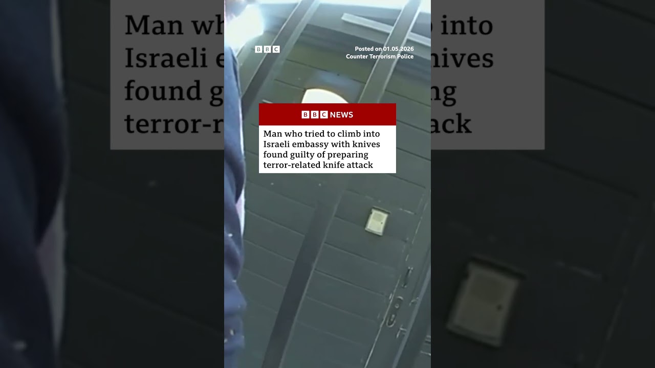Small boat migrant guilty of attempting knife attack on Israeli embassy London. #London #BBCNews