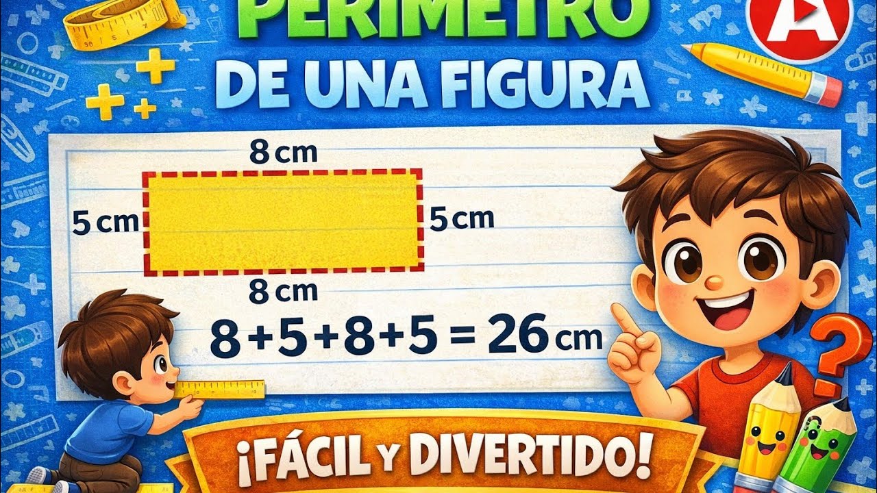 🚀El Per&iacute;metro S&Uacute;PER F&Aacute;CIL | &iquest;C&oacute;mo calcular el per&iacute;metro de figuras geom&eacute;tricas?