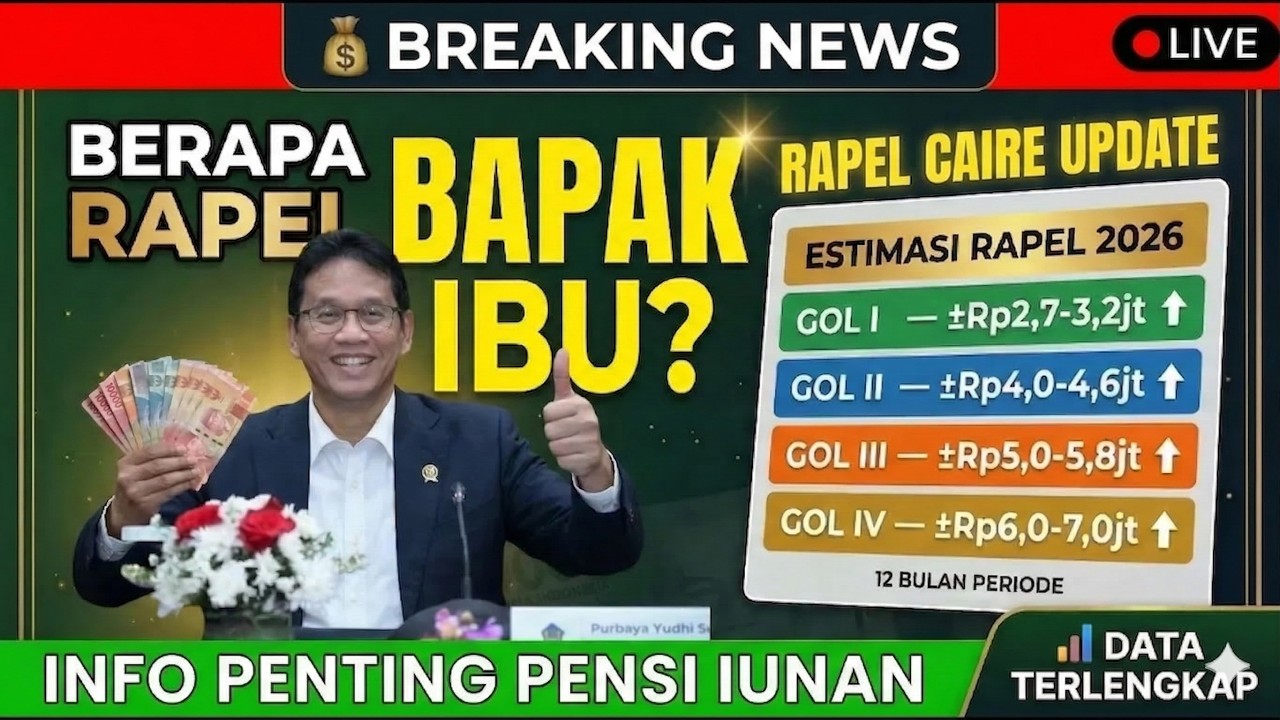 💰 BERAPA RAPEL YANG DITERIMA? Rincian Lengkap Per Golongan 1 2 3 4 – Update 16 Maret 2026!