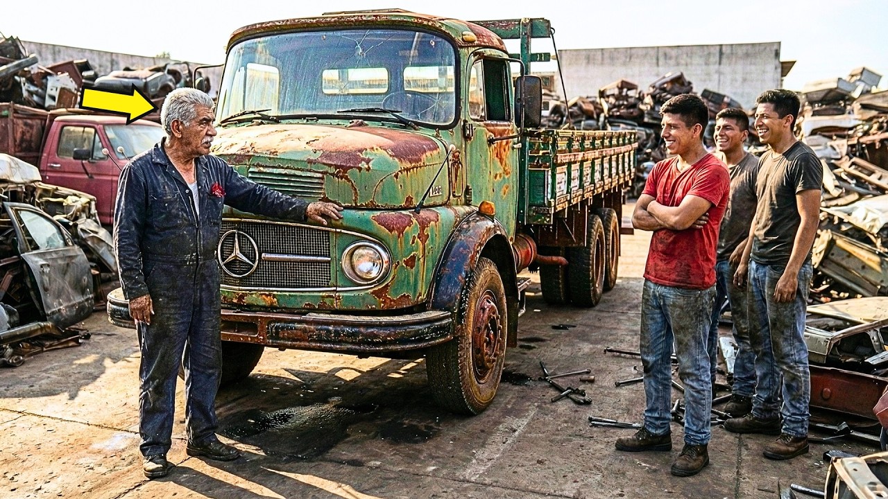 DIJERON QUE ESE MERCEDES-BENZ 1113 YA NO SERVÍA…PERO EL MECÁNICO OLVIDADO DEMOSTRÓ LO CONTRARIO