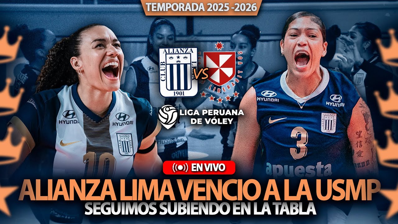 ALIANZA LIMA LOGRA VENCER A LA USMP EN GRAN PARTIDO💥EN VIVO💥LIGA PERUANA DE VOLEY 2025-2026💥