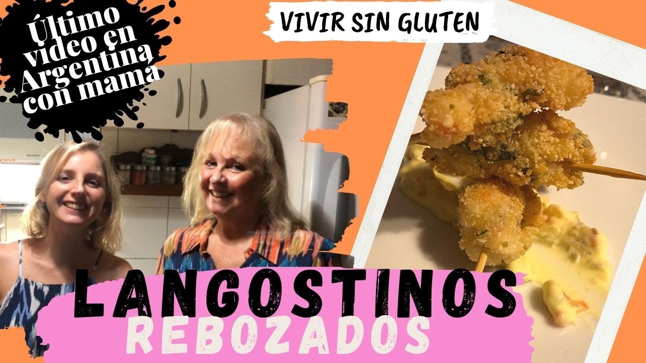VIVIR SIN GLUTEN - Último Video en ARGENTINA! 🍤 LANGOSTINOS rebozados & Salmón al DISCO 🔥