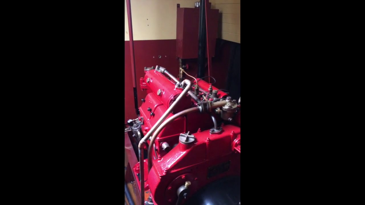 Gleniffer DB2 twin cylinder side valve diesel in narrowboat REGINALD