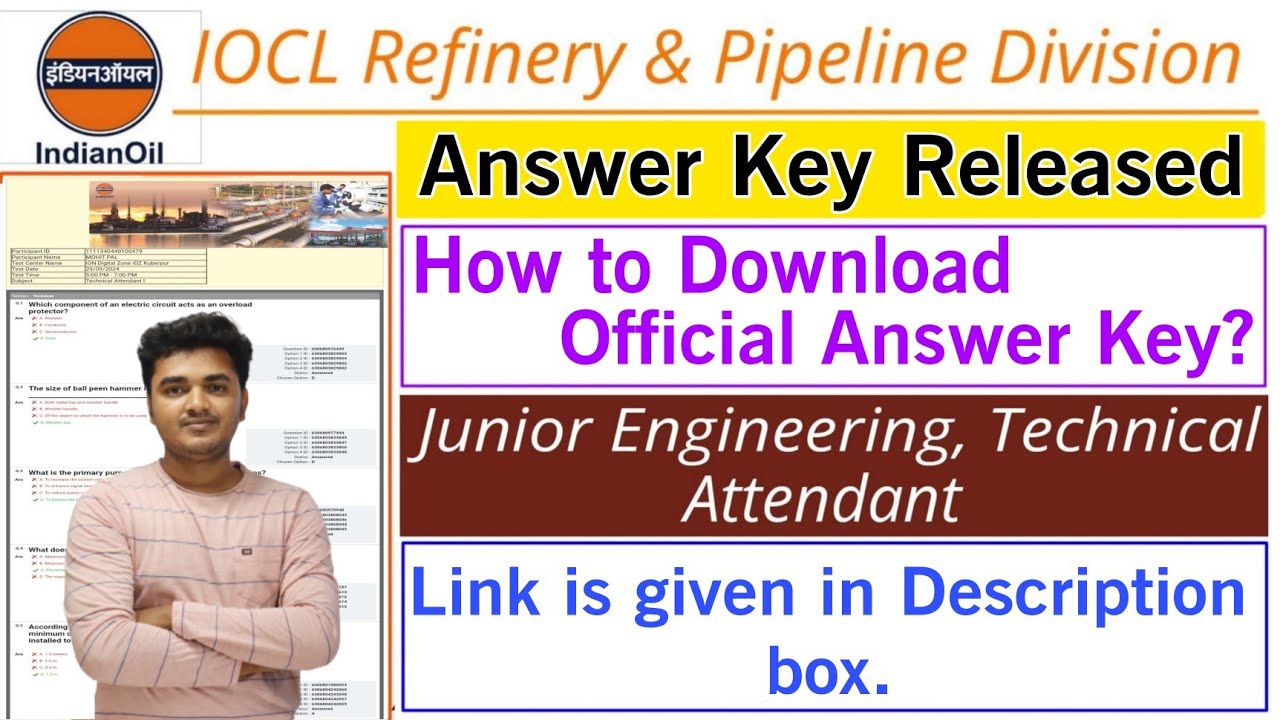 IOCL Answer and 2024 | How to Check IOCL Answer Key 2024 #iocl IOCL Technical Attendant answer key