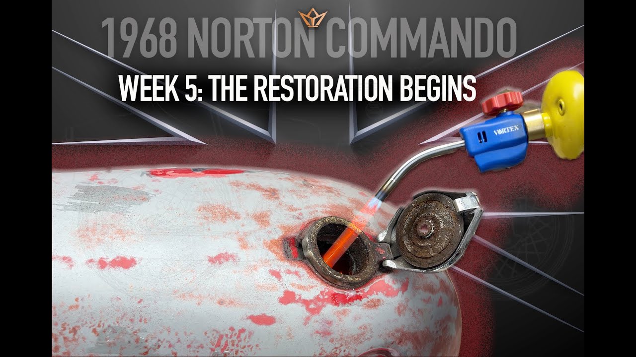 WEEK 5 - FIRE IN THE HOLE! and also reconstructing the fastback tail- 1968 Norton Commando