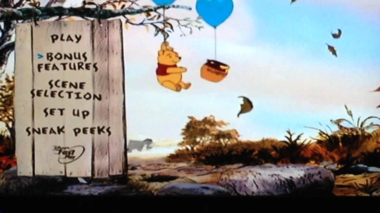 Daniel Many Adventures of Winnie the Pooh DVD menu walkthru