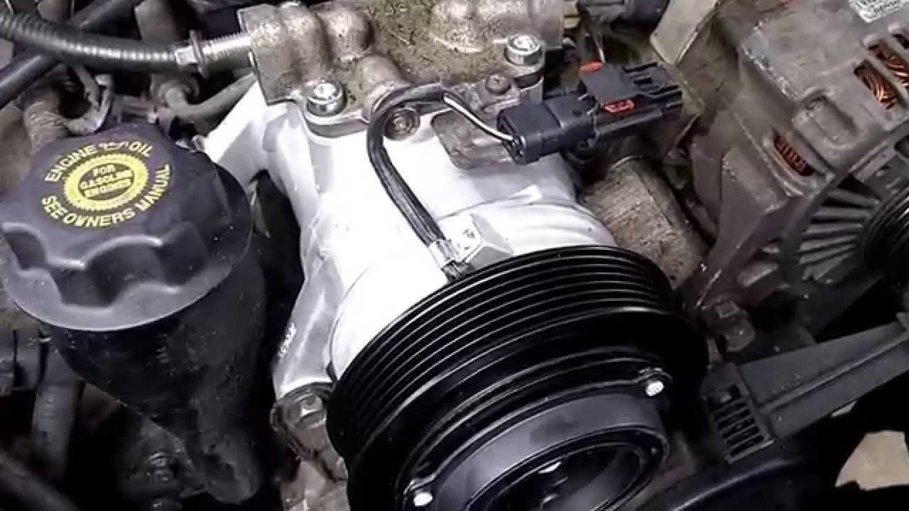 Part 1 - 2002 WJ Jeep Grand Cherokee AC Compressor Replacement - part 1