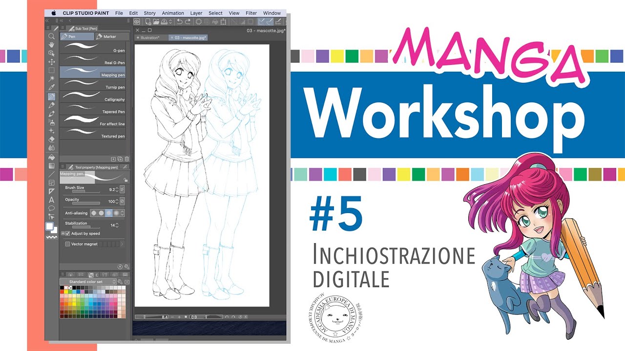 Manga Workshop #5 • Inchiostrazione digitale