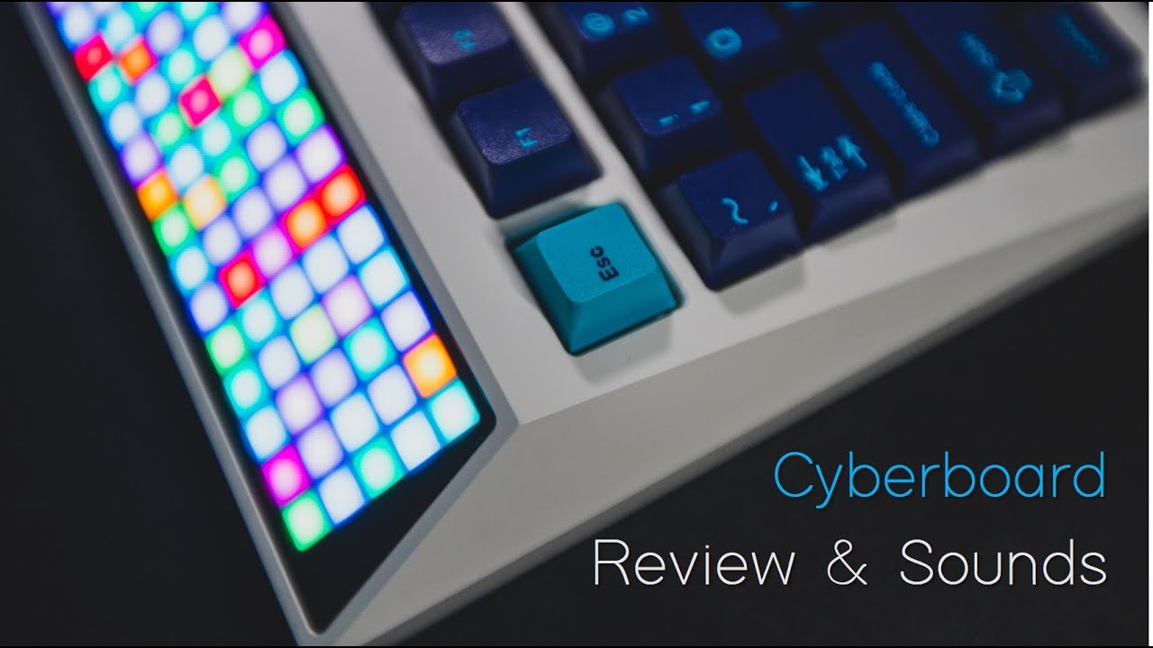 The $1000 Retrofuture Keyboard | Cyberboard R3 Review + Typing Sounds