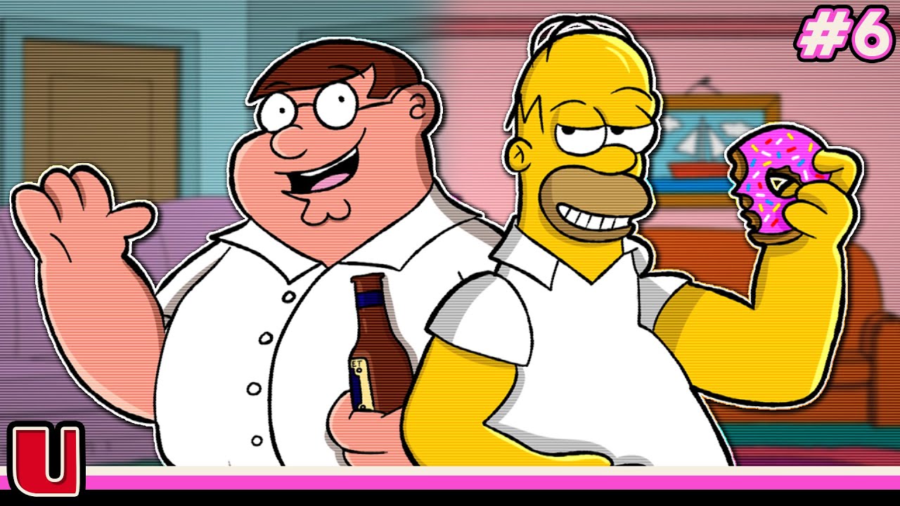 PETER GRIFFIN vs HOMER SIMPSON (Family Guy vs the Simpsons) Mega Hyper Rap Battles #6
