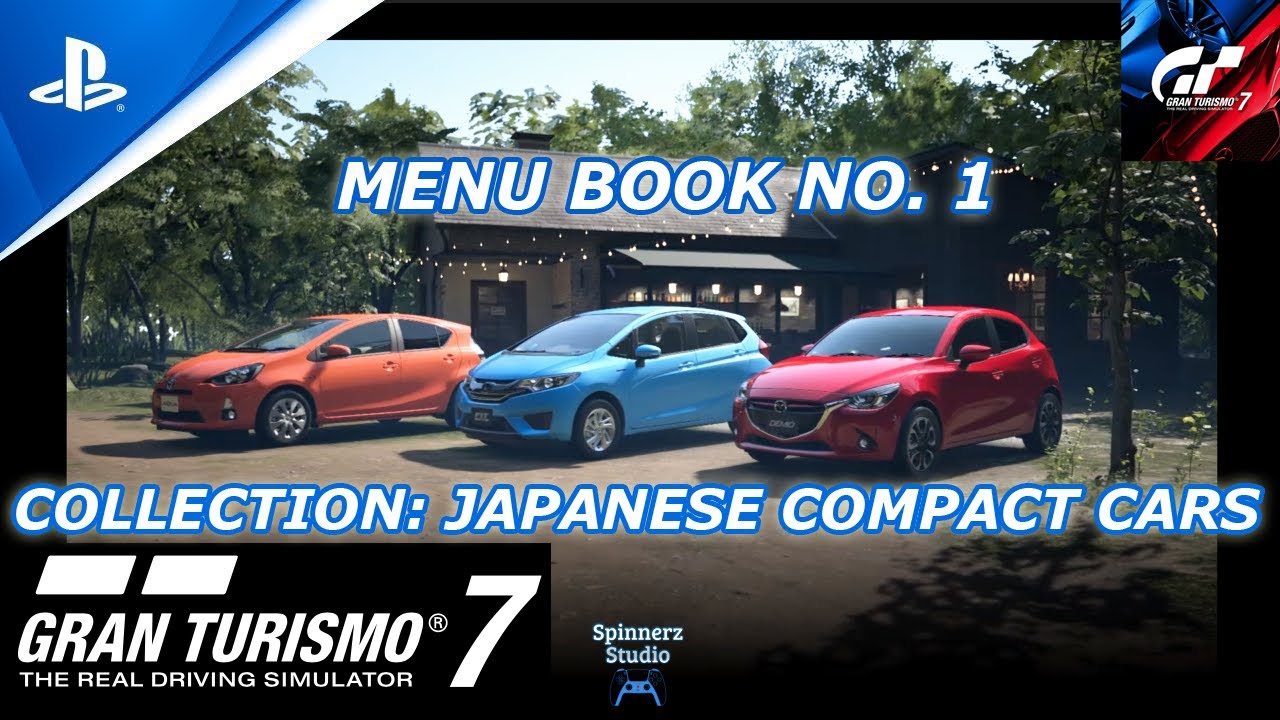 Gran Turismo 7 Café Menu Book No. 1 Collection: Japanese Compact Cars - GT Menu Books Game Guide