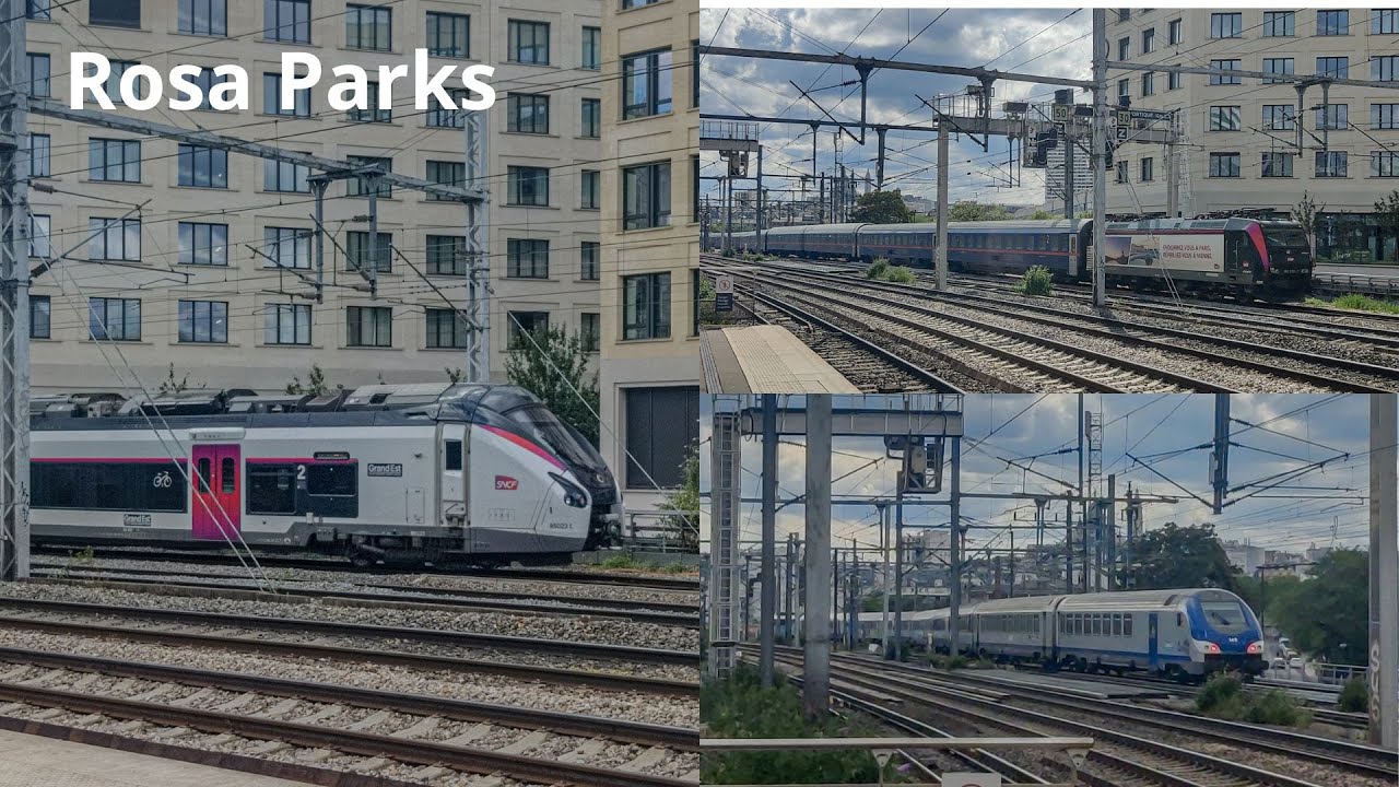 TGV, OUIGO, TER, NIGHTJET, RER & TRANSILIEN à Rosa Parks !