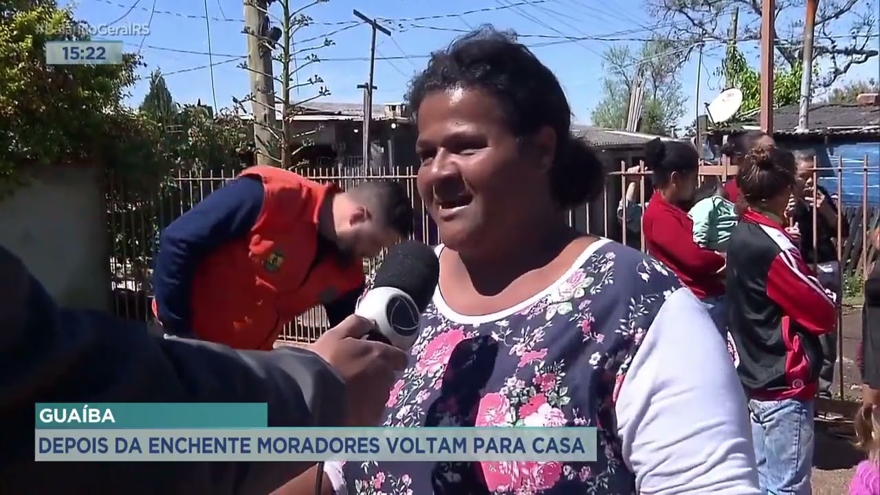 Guaíba: depois da enchente moradores voltam para casa