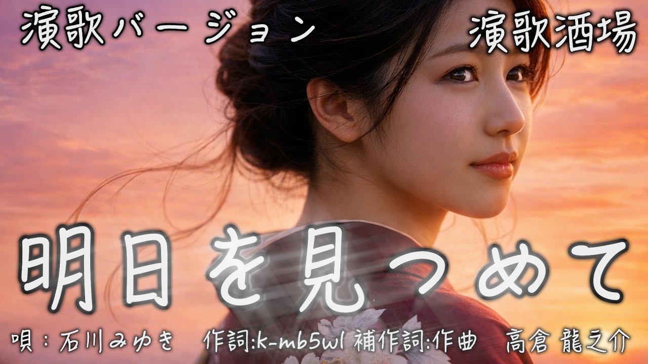 昭和ドラマチック演歌 MV 明日を見つめて（演歌バージョン） 作詞:k-mb5wl 補作詞:高倉龍之介　作曲　高倉 龍之介【演歌酒場(景色で聴く演歌・歌謡)】