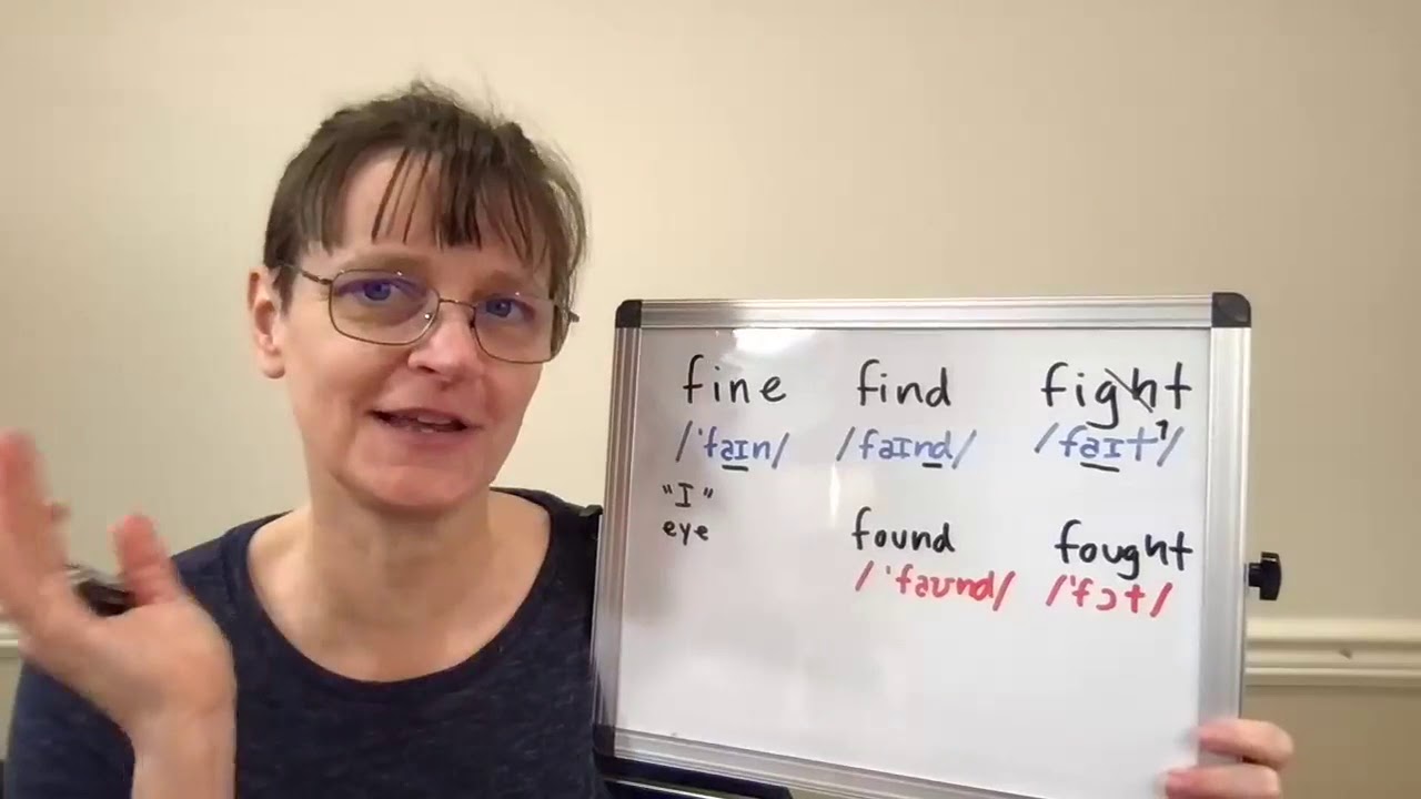 How to Pronounce Fine, Find, Fight, Found and Fought