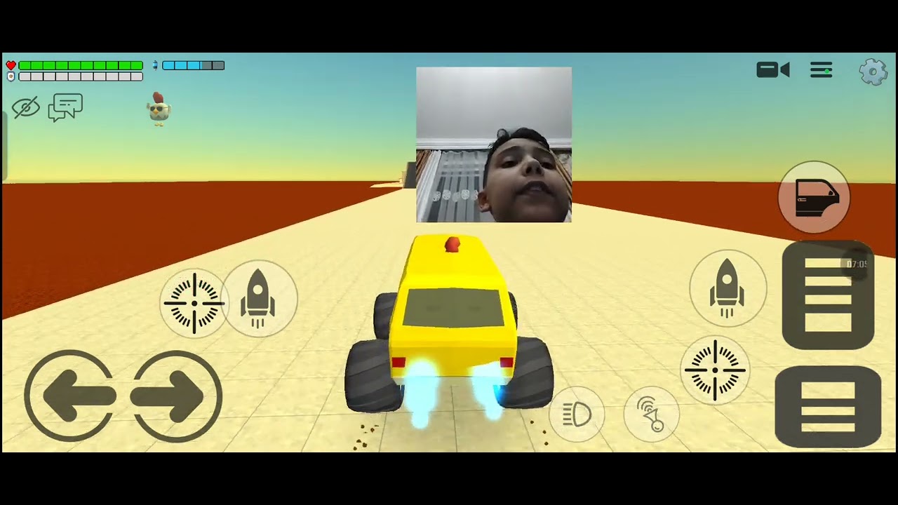Playing chichen gun whit veb cam
