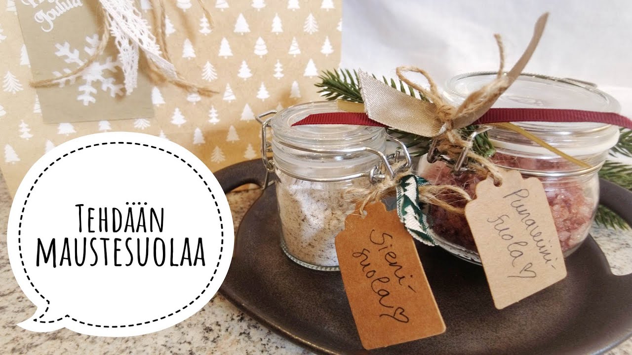 Tehdään maustesuolaa