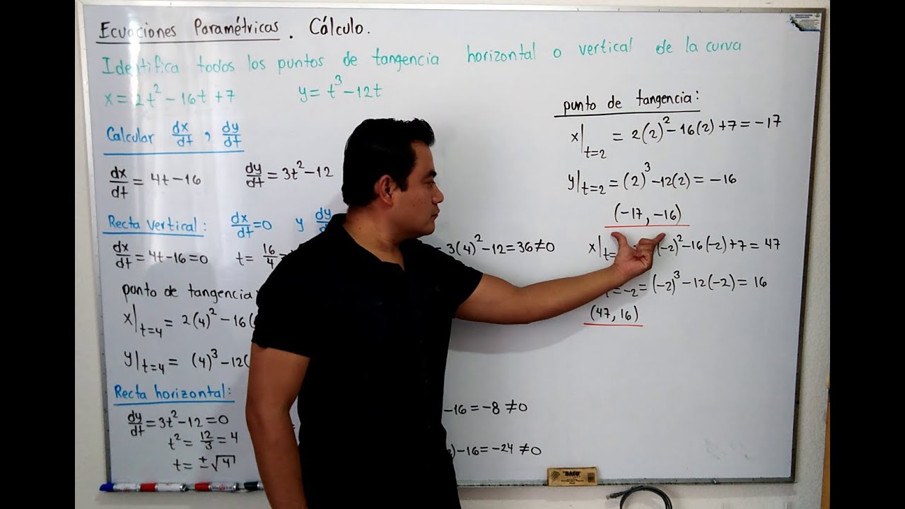ECUACIONES PARAMÉTRICAS - Rectas verticales y horizontales