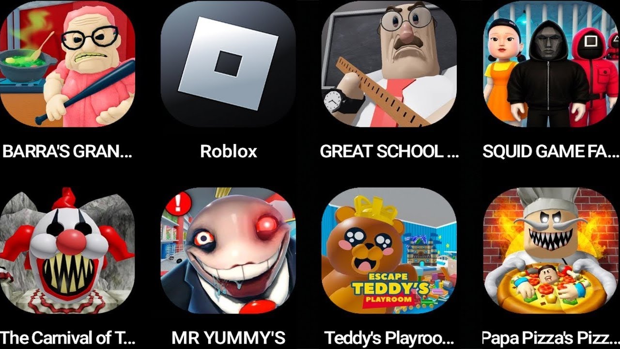 ROBLOX,🦌99 NIGHTS IN FOREST PRISON RUN!,Bob the Dentist,CAPYBARA'S PRISON RUN,Mr Yummy's Supermarket