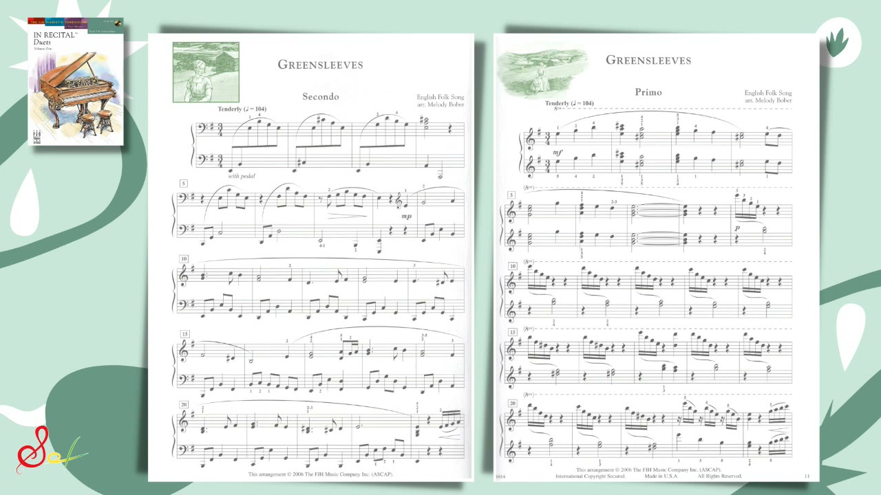 In Recital Duets Book 5 -  Greensleeves