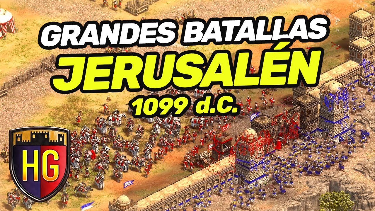 Batalla de JERUSALÉN 1099 d.C. | Age of Empires 2