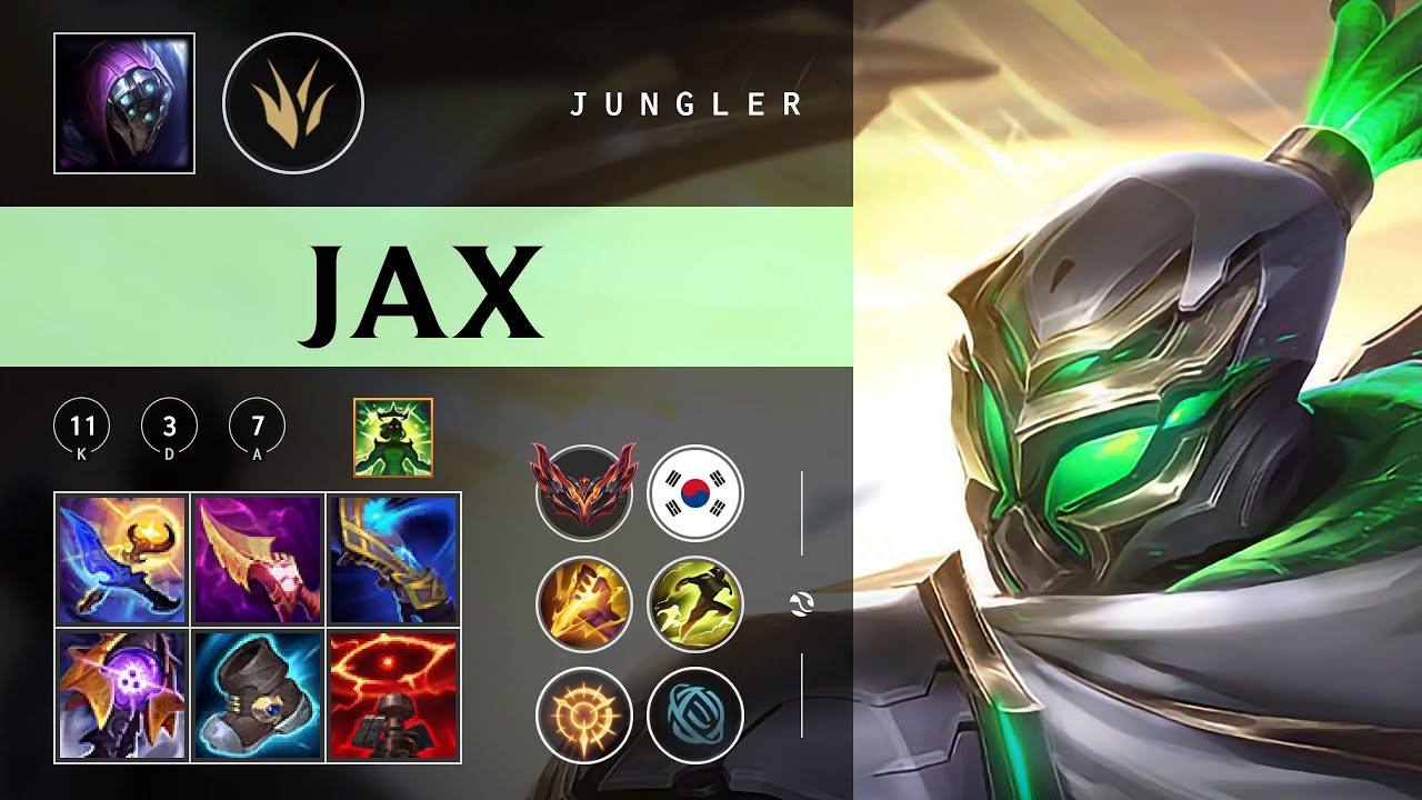 Jax Jungle vs Zyra - KR Grandmaster Patch 26.01