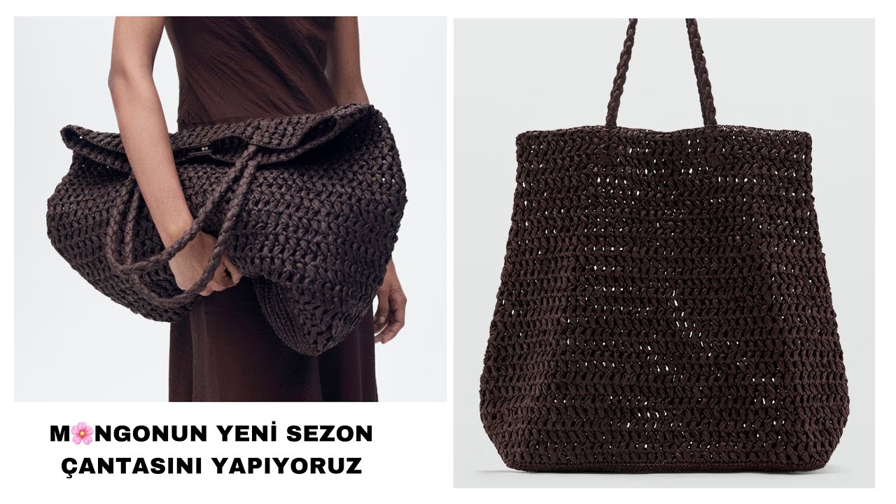 M🌸NGONUN YENİ SEZON &Ccedil;ANTASINI YAPIYORUZ💕  #markachallenge #marka&ccedil;anta # crochetbag