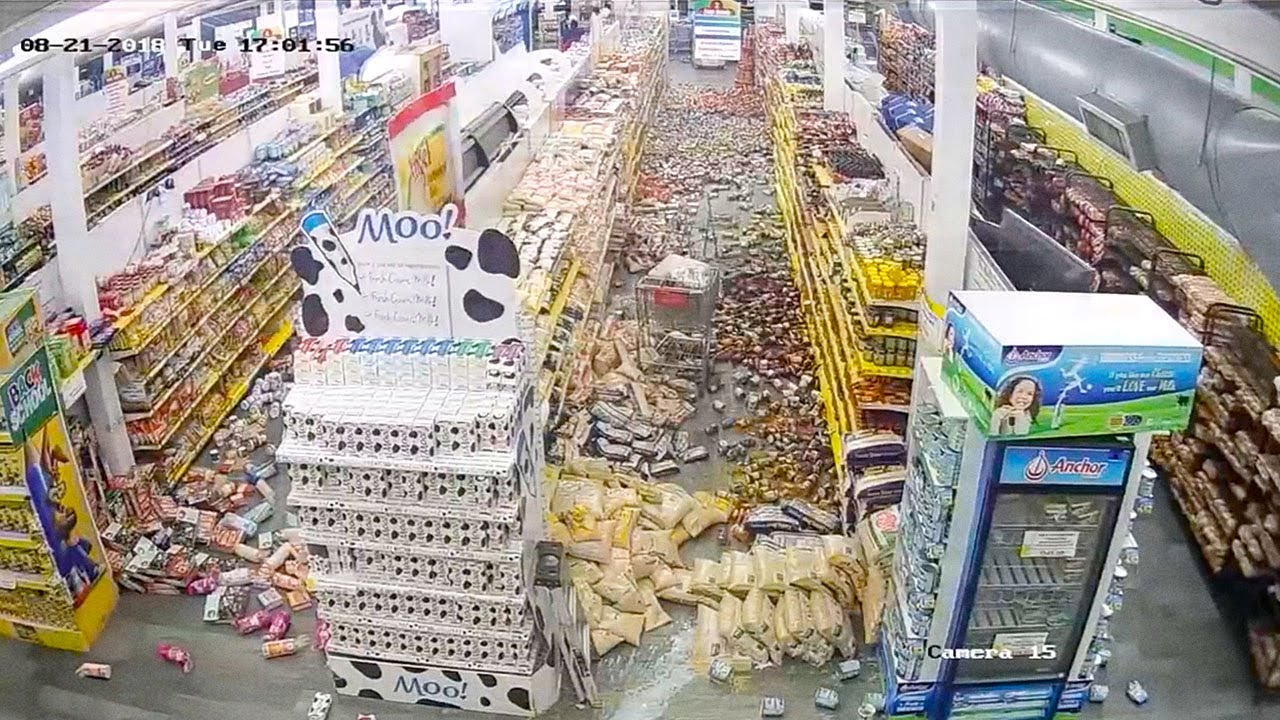 5 сильнейших землетрясений, заснятых на камеру