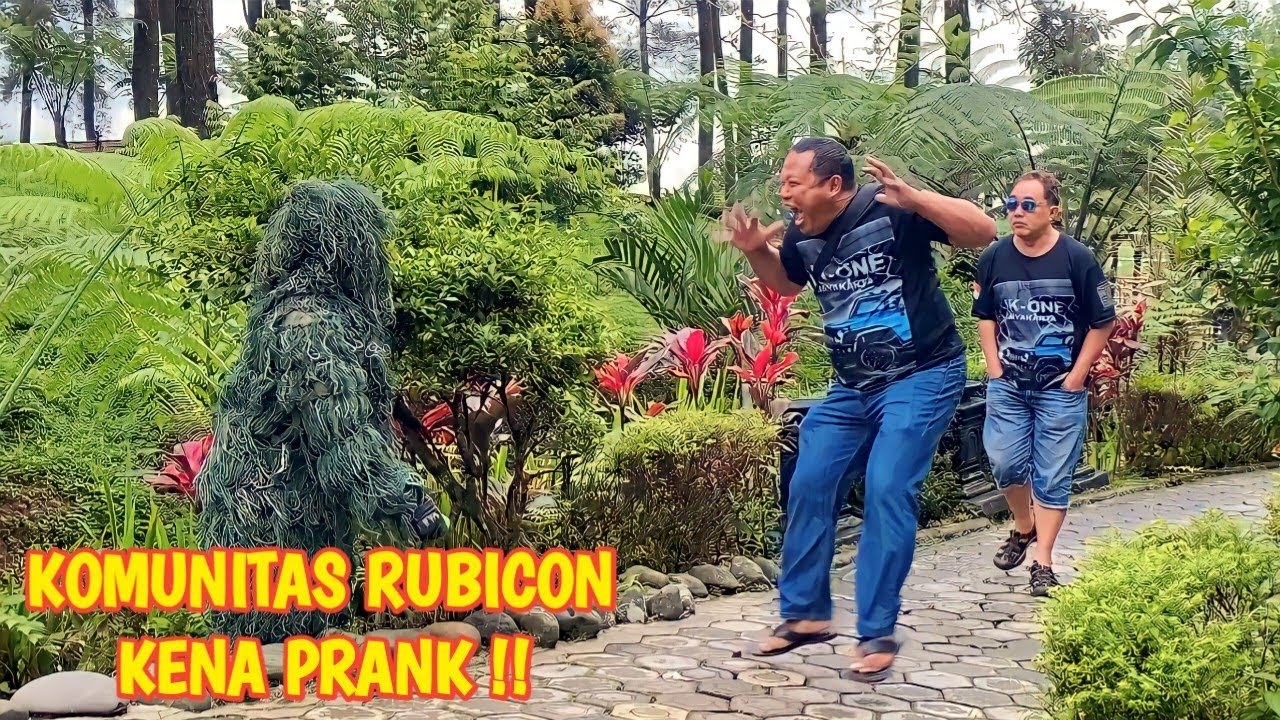 Komunitas Rubicon Kena Prank !! Bushman Prank Hutan Pinus Limpakuwus
