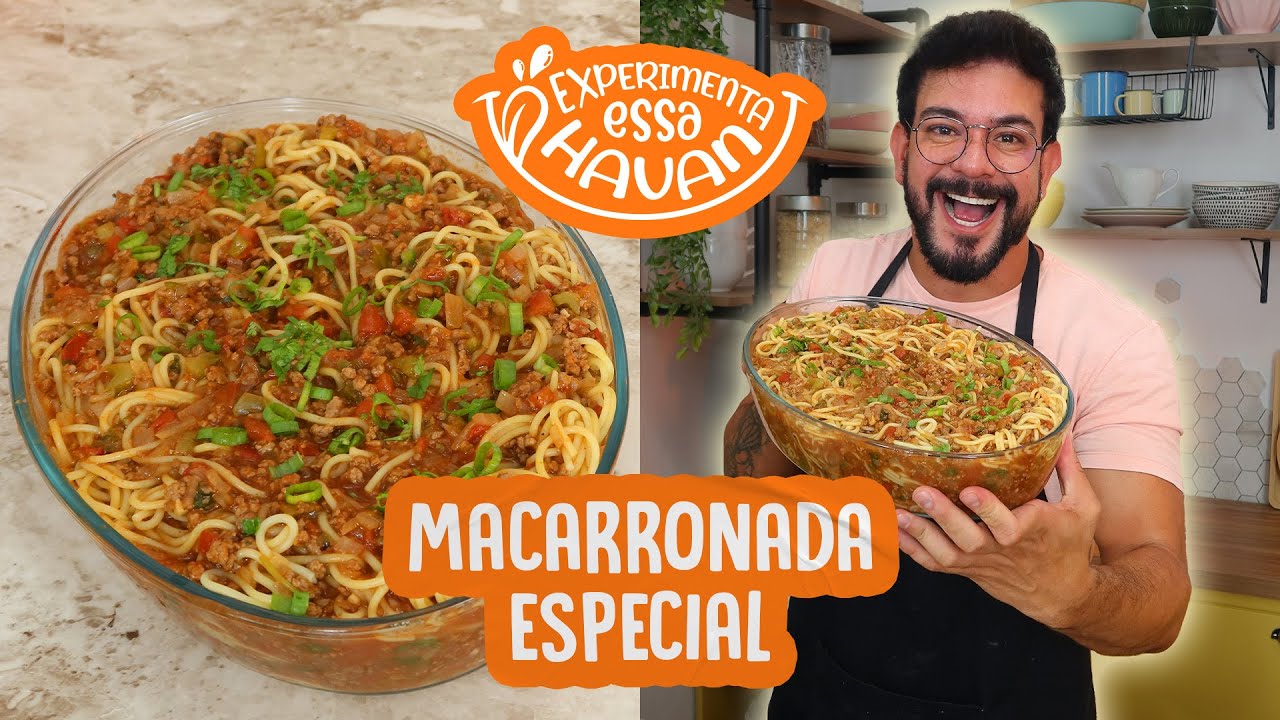 MACARRONADA DE CARNE MO&Iacute;DA ESPECIAL | F&Aacute;CIL, R&Aacute;PIDA E DELICIOSA
