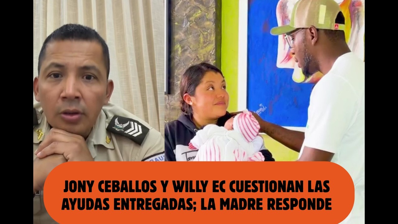Jony Ceballos y Willy EC cuestionan las ayudas entregadas; la madre responde.