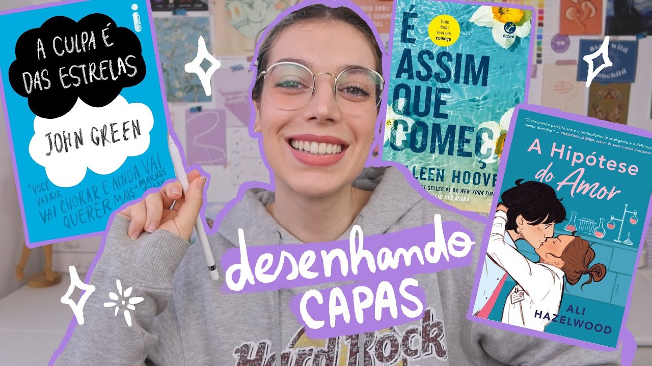 REFAZENDO CAPAS DE LIVROS FAMOSOS! com ilustração digital ✨