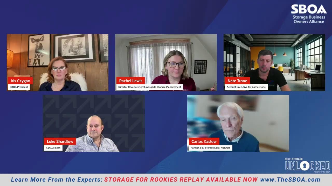 🔓 Self-Storage Insurance, Liens, and the Law: What You Need to Know | SBOA Self Storage Unlocked