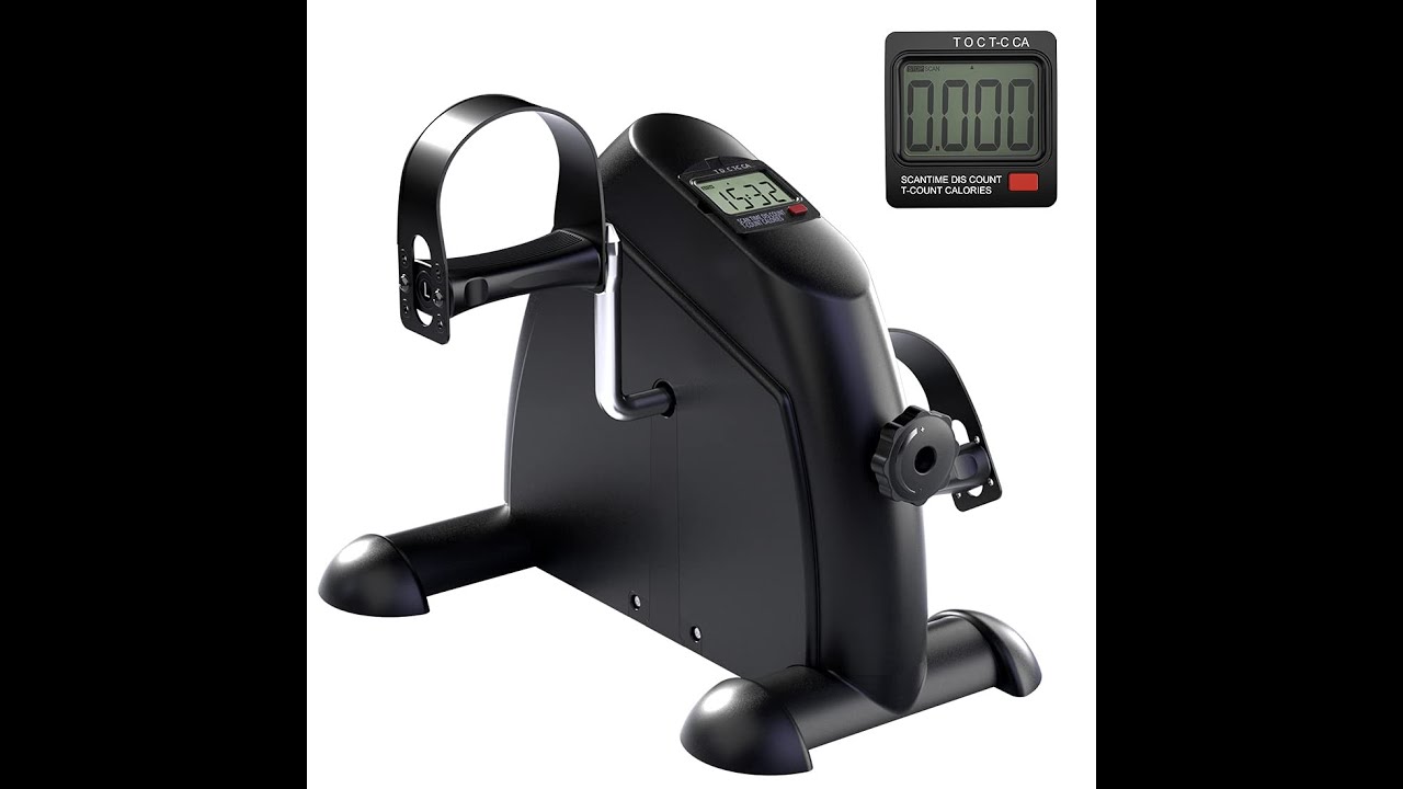 Under or on Desk Mini Bike Pedal Exerciser with LCD