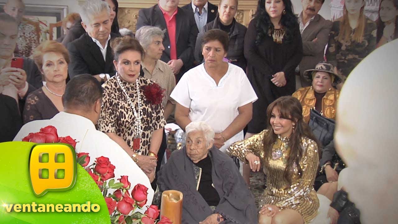 Laura Zapata le dio el último adiós a su abuela de 104 años de edad, Eva Mange. | Ventaneando