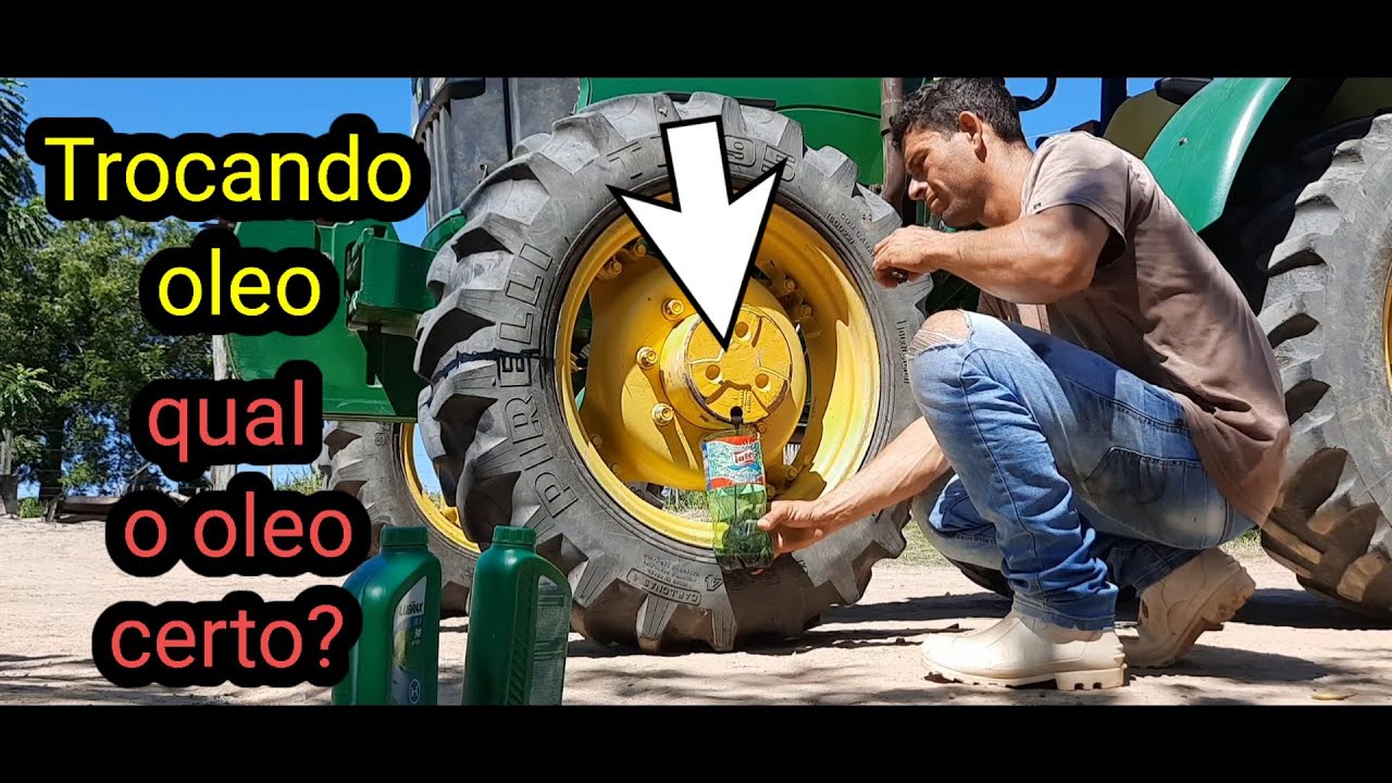 Fazendo revisão no trator || Jeito correto para trocar óleos e filtros do seu trator